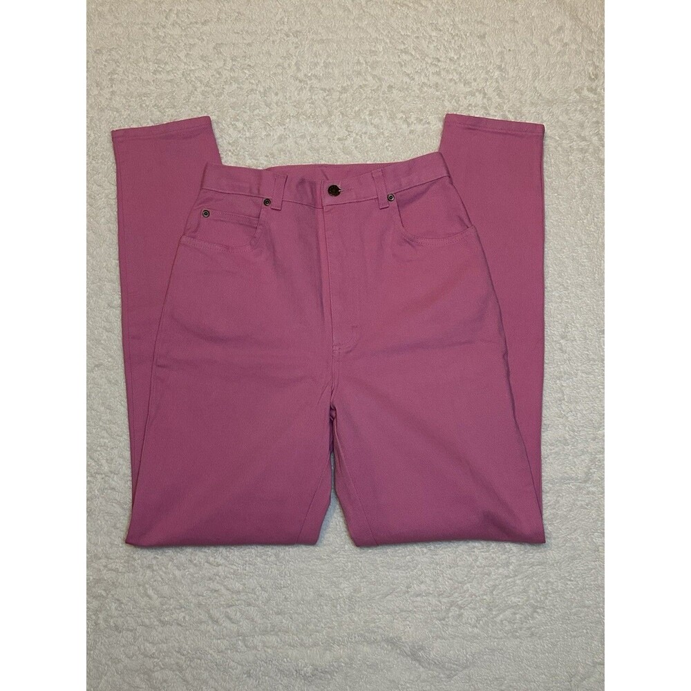 VTG 80s FORENZA High Waist Tapered Bright Pink Jeans Women’s Size 8